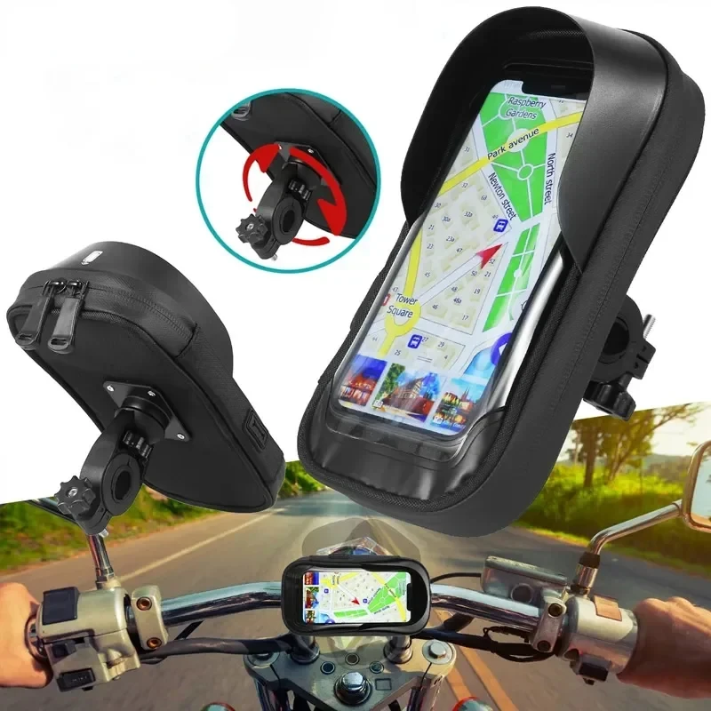 Universal Waterproof Smartphone Holder for Bicycles and Motorcycles