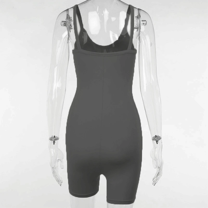 5PCS Wholesale Jumpsuits Summer 2024 Bulk Items Lots Womens Playsuits Spaghetti Strap Black Bodycon Sexy Y2k Clothing QtrayZ5