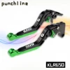Fit For KLR650 KLR 650 2018 KLR-650 Motorcycle CNC Accessories Folding Extendable Brake Clutch Levers Adjustable Handle Set 1