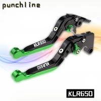 Fit For KLR650 KLR 650 2018 KLR-650 Motorcycle CNC Accessories Folding Extendable Brake Clutch Levers Adjustable Handle Set 1