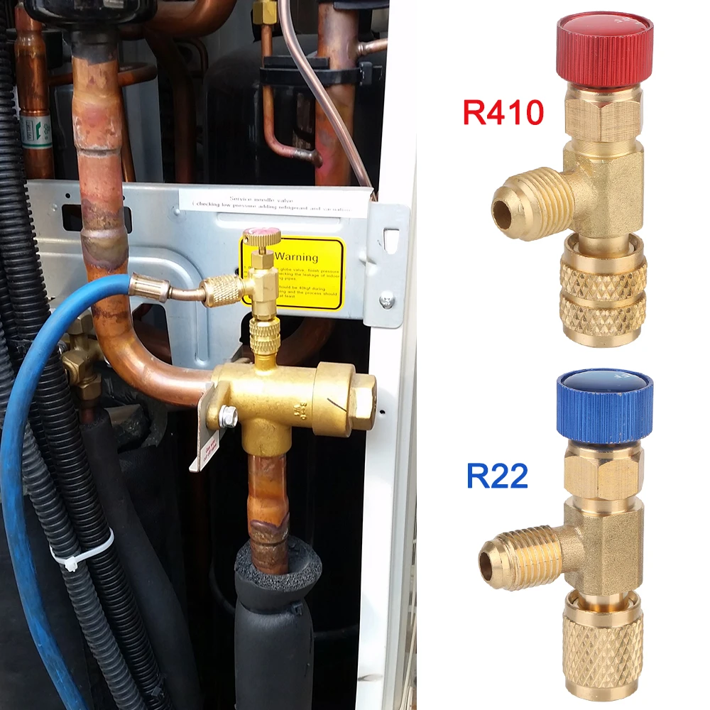 R22 R410 Valvola Ac 1/4 "Valvola Refrigerante Aria Condizionata Rame