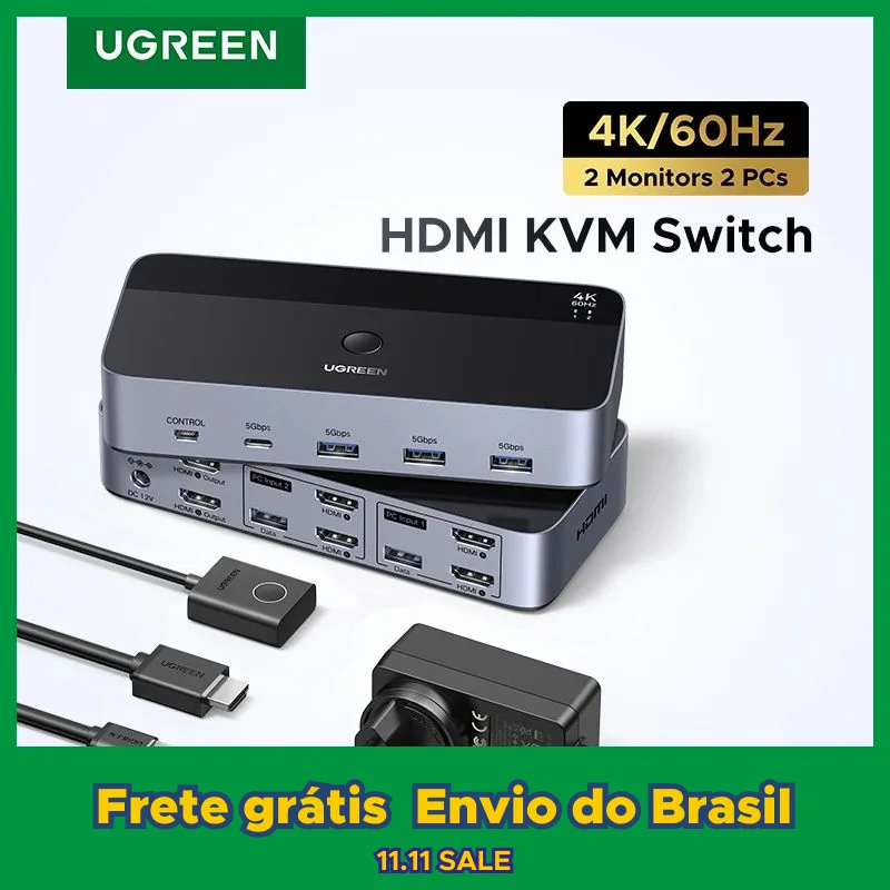 Why the UGREEN HDMI KVM Switch Is My Only Solution for Dual-Monitor PC ...