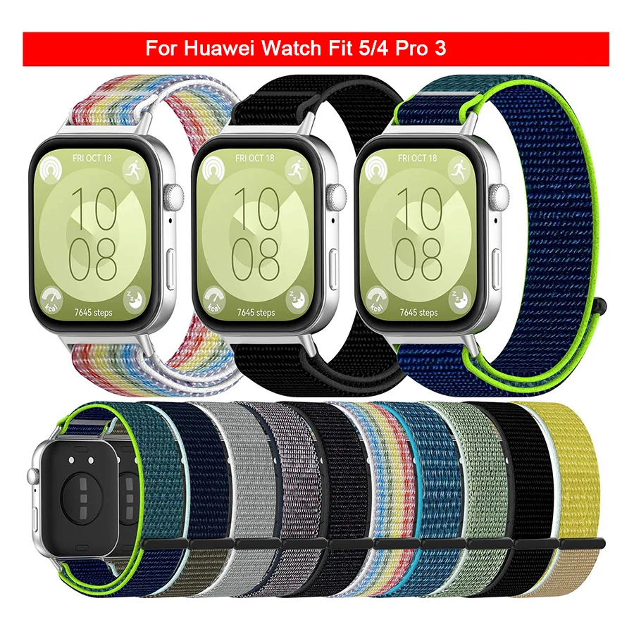 Nylon Loop Strap Smartwatch Accessory – Replacement Sport Band Bracelet