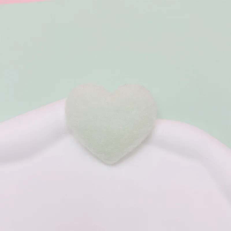 32pcs 4,5 cm Filz Sweet Heart gepolsterte Applikation für Kinder Stirnband Haars pange Zubehör Hüte Dekoration Patches – Detail 7