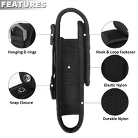 Tactical Molle Flashlight Holster EDC Pouch with Belt Clip Outdoor Multitool Pouch ​Torch Pouch Cover Case EDC Tool Holder Pouch 2