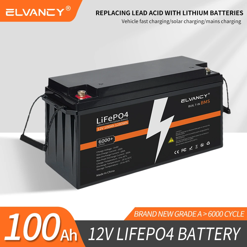 CS-Batteries Lithium Battery 12V 100Ah Boat