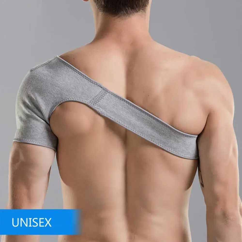 통기성 어깨 스트랩 지지 압박 랩 슬리브 스포츠 어깨 보호대 S-XL 고정 스트랩 어깨 보호대