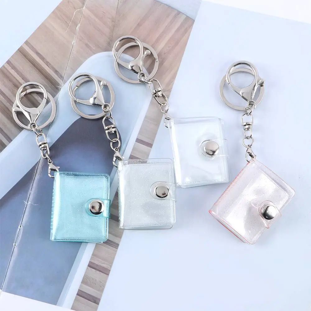 

Mini Shiny Transparent Business Cute Glitter Photocard holder Storage Book Photo Album Card Bag