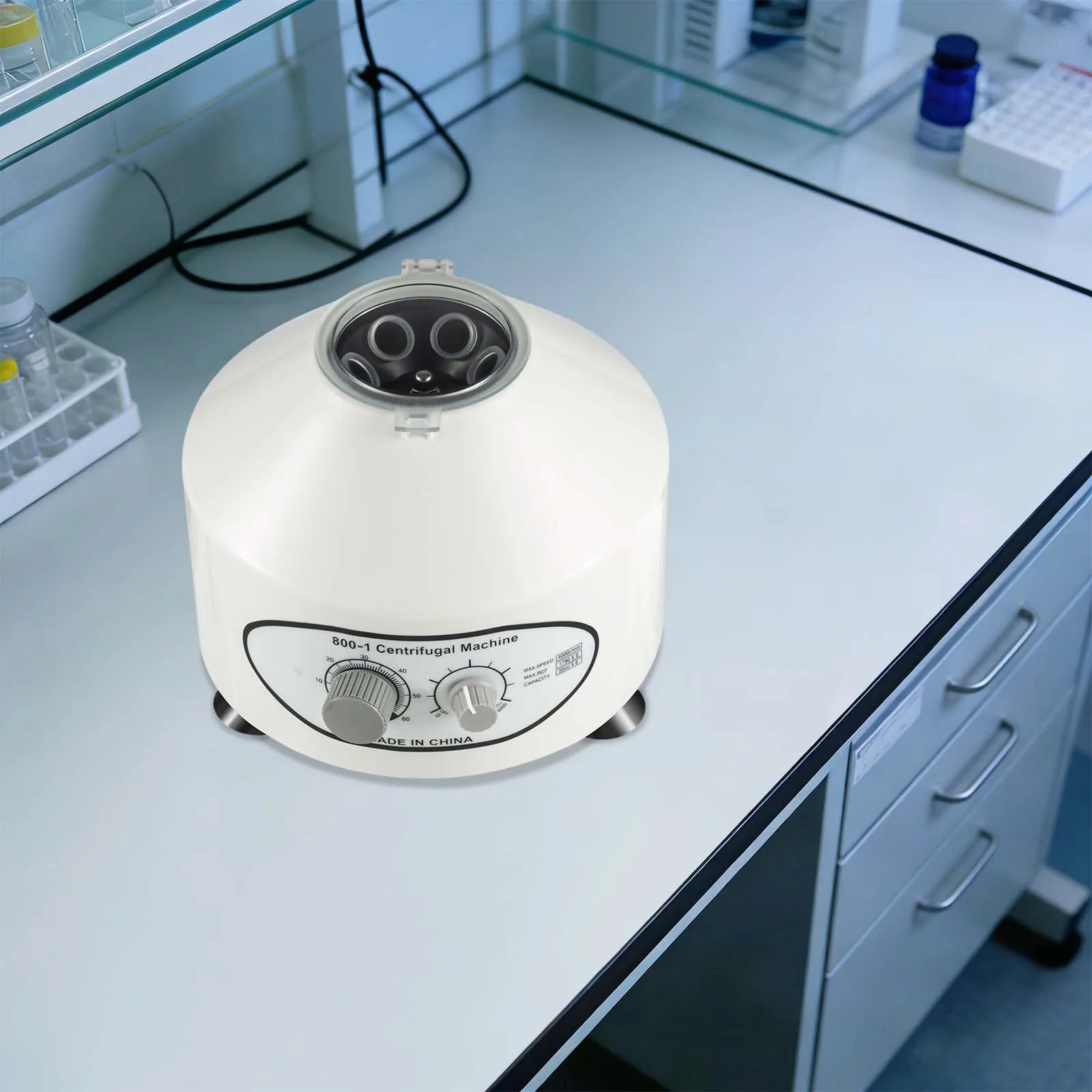 220-V-Zentrifugenmaschine, 20 ml*6 Reagenzgläser, elektrische Labor-Tischzentrifuge für Bluttrennung, Pflanzenextraktion usw. – Detail 19