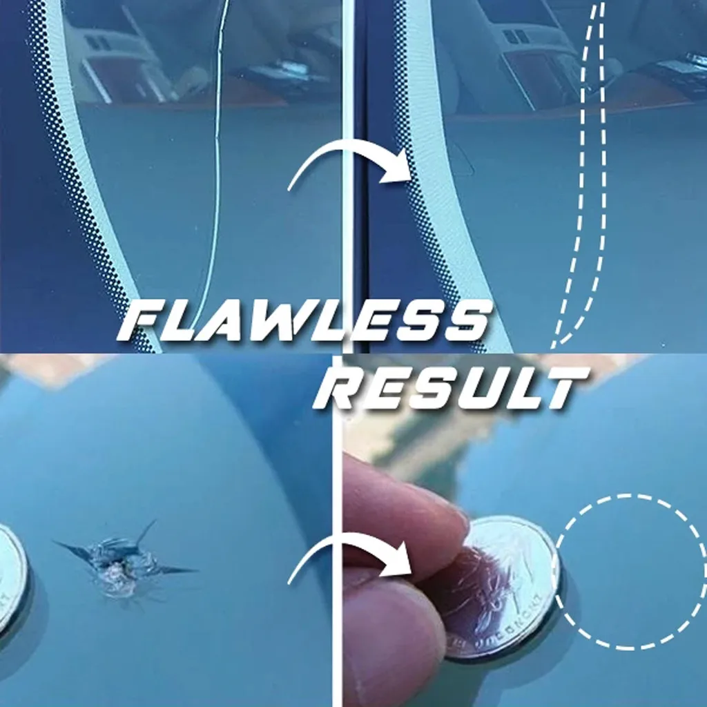Blue Led Strip Lights for Cars Glass Repair Chip Glass Crack Window Automotive Nano Repair 6ml Car Led Strip Lights 