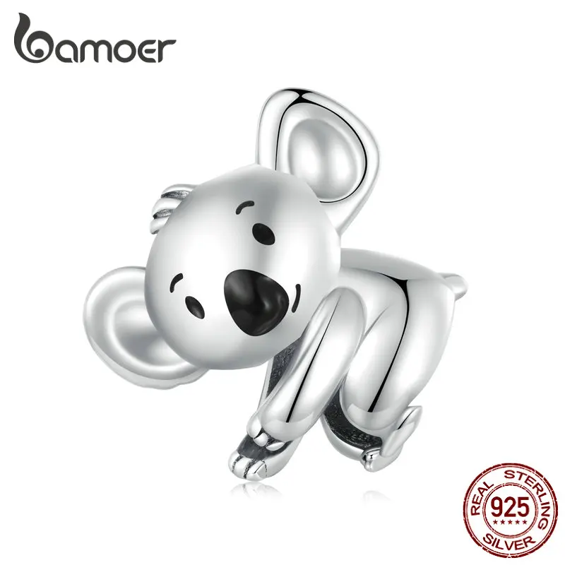Koala ketting 925 sterling zilver koala beer-hanger halsketting leuke dier sieraden koala geschenken voor vrouwen meisjes vriendin dames, Sterling zilver