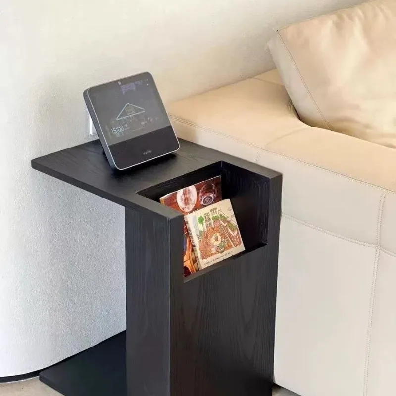 طاولة جانبية من خشب المطاط الإيطالي، طاولة قهوة صغ...