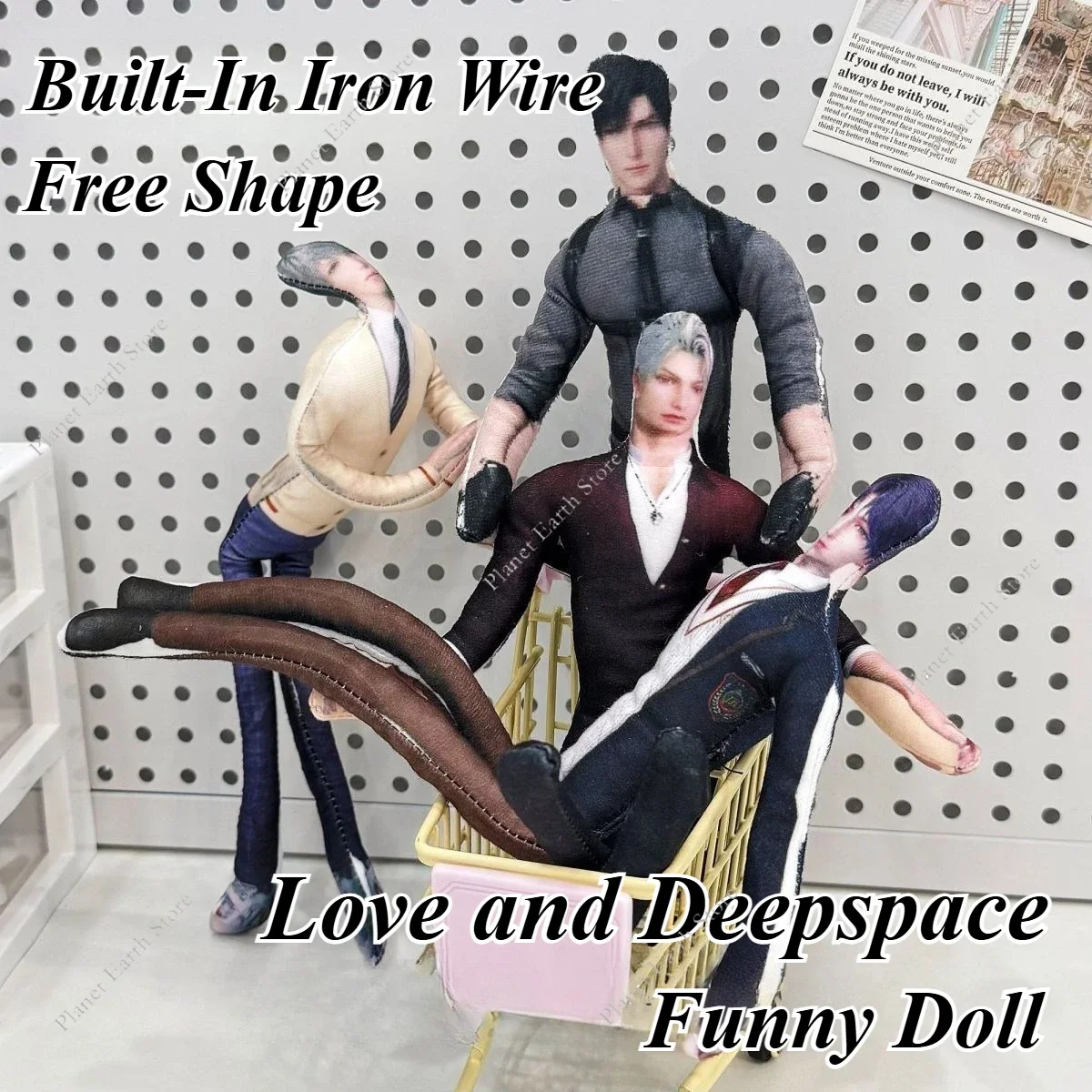 2025 jeu amour et espace profond Sylus Rafayel Zayne Xavier Caleb Anime poupée drôle fil intégré placer aléatoire des Actions accessoires Photo