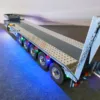 1/14 RC Painted Metal Flatbed Trailer 5 Axles with Electric Tailboard for Remote Control Tractor Truck Toy Car Model 1