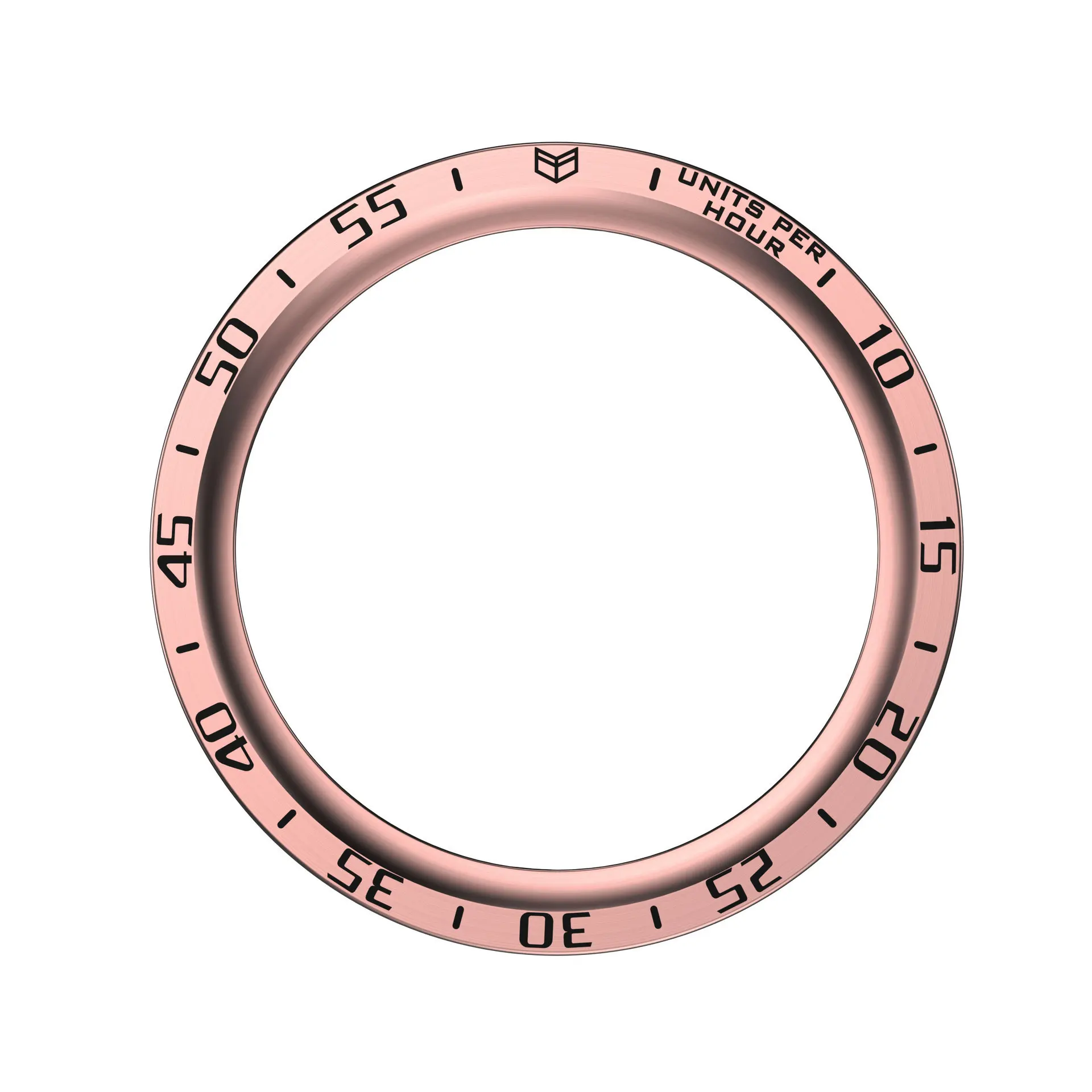 Sleek Rotating Metal Bezel Ring with Time Scale Protective Cover