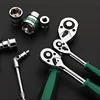 Drive Socket Set 1/4"-3/8"-1/2",CR-V Metric and Imperial Sockets with Quick-Release Ratchet Wrench,pro model 72 teeth,  Sockets 2