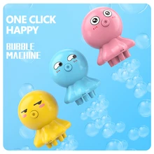 

Cute Octopus Automatic Gatling Bubble Machine Gun Summer Soap Water Electric Bubble Blower Outdoor Children's adults Gift Toys