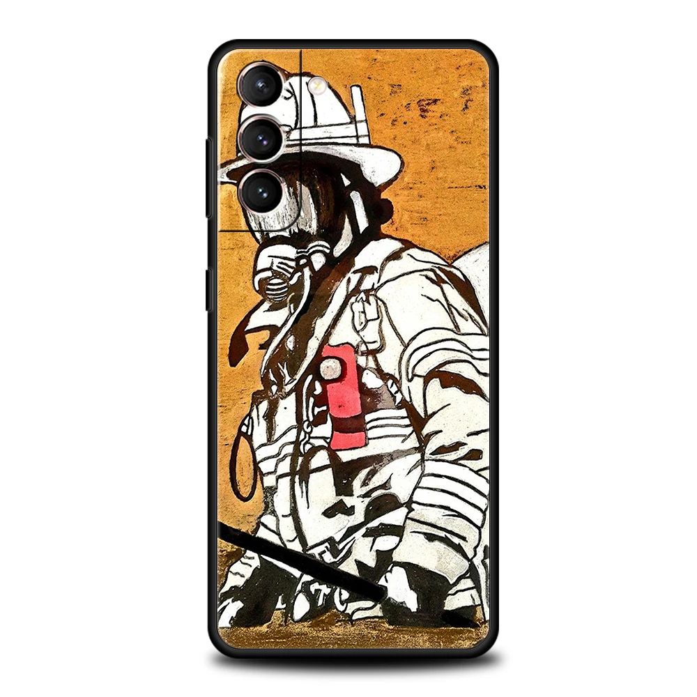 Fireman Firefighter Soft TPU Phone Case Cover