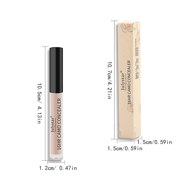 6 colors concealer, waterproof and sweatproof long-lasting concealer, can be used for acne marks, dark circles, daily face touch 4