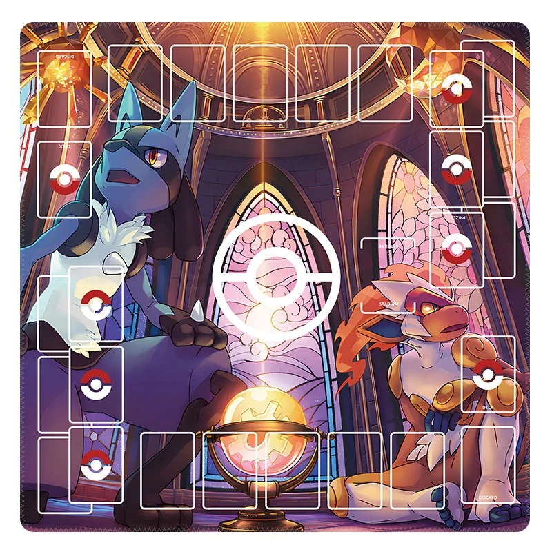 

Коврик для карт с изображением покемона, PTCG, 60x60 см