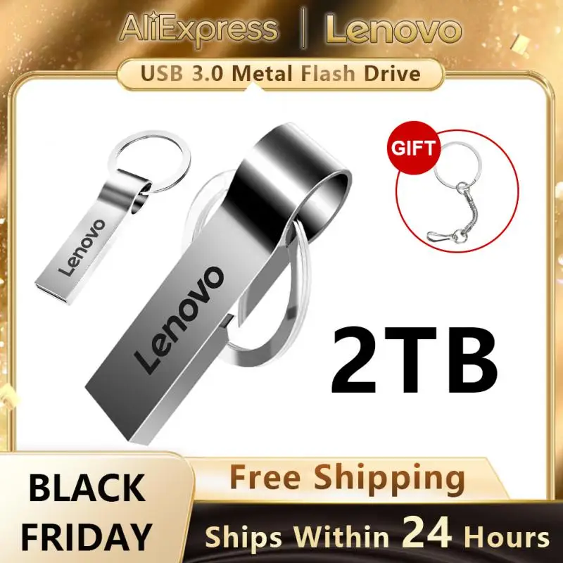Lenovo Usb 3.0 2Tb Usb Flash Drive 128Gb Pen Drive Metal Cle Usb Pendrive 128Gb Memoria Usb Stick Regalo Spedizione Gratuita Per Tablet