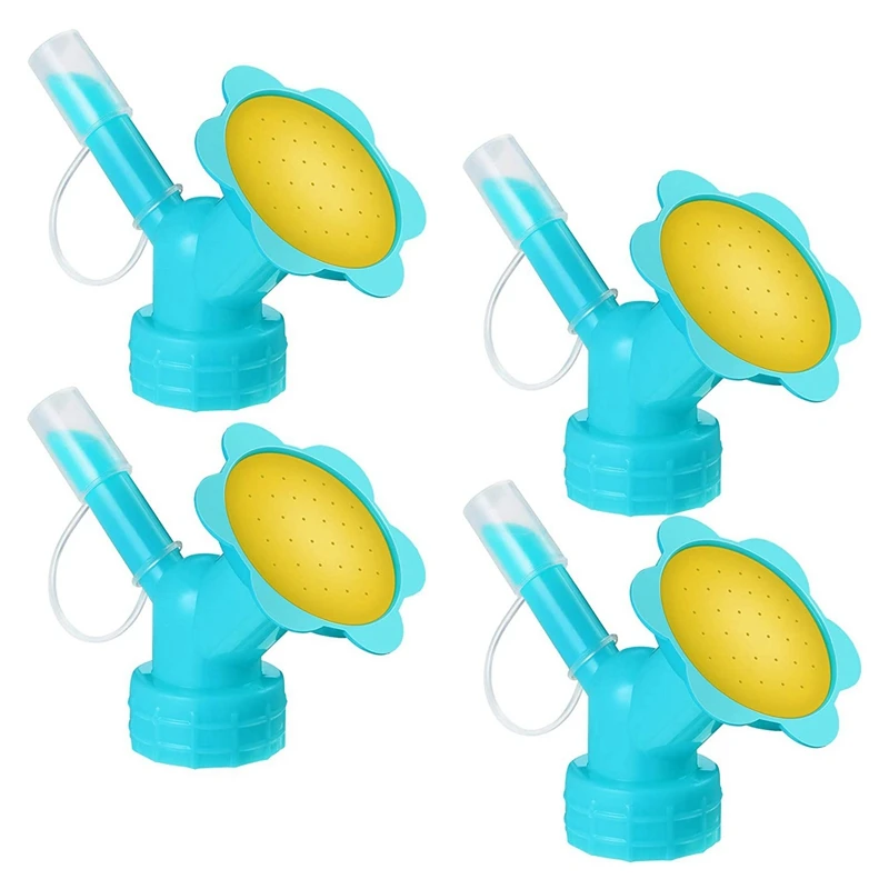 

4Pcs Bottle Cap Sprinkler Bottle Watering Spout Plant Dual Head Bottle Bonsai Watering Can For Seedlings Garden Tool