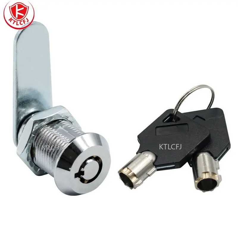 Zinc Alloy Lock Universal Size Key Vending Machine Cylinder Lock Tubular Key Industrial Cabinet Anti-pry Lock Core With 3 Keys