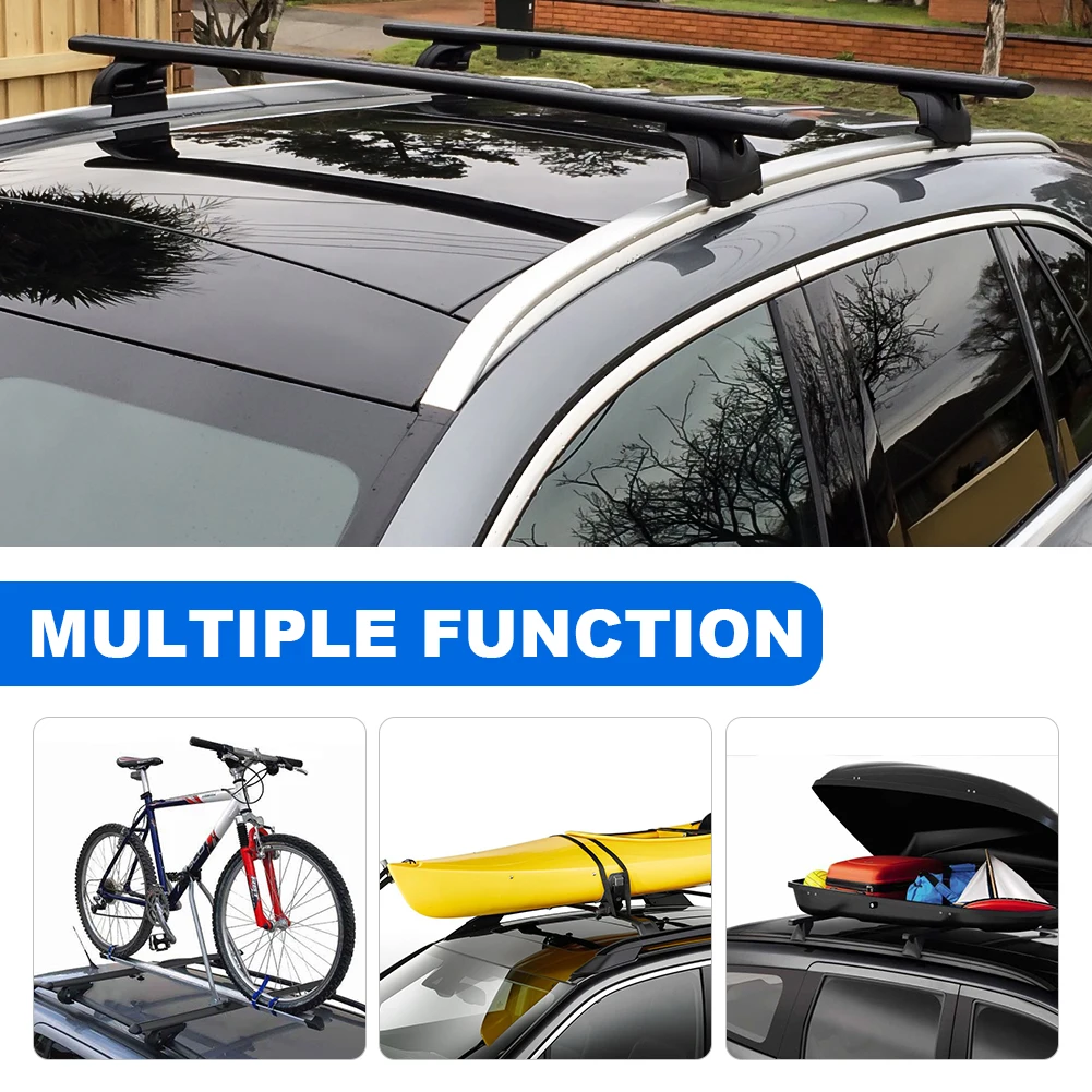 Cross Bars For Roof Rack For Car With Anti-Theft Lock | Car Roof Rails | Car Accessories