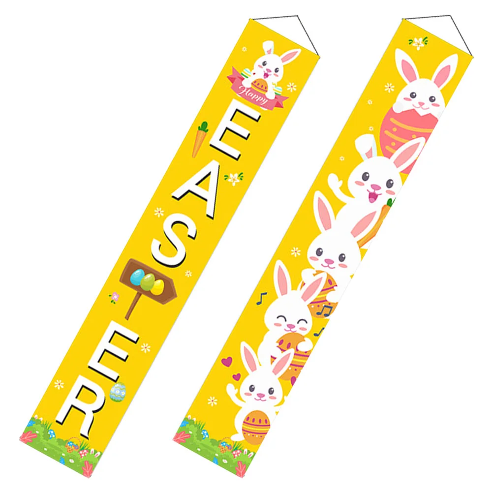 

Easter Decoration for Fireplace The Sign Welcomeish Front Door Oxford Cloth Wall Décor