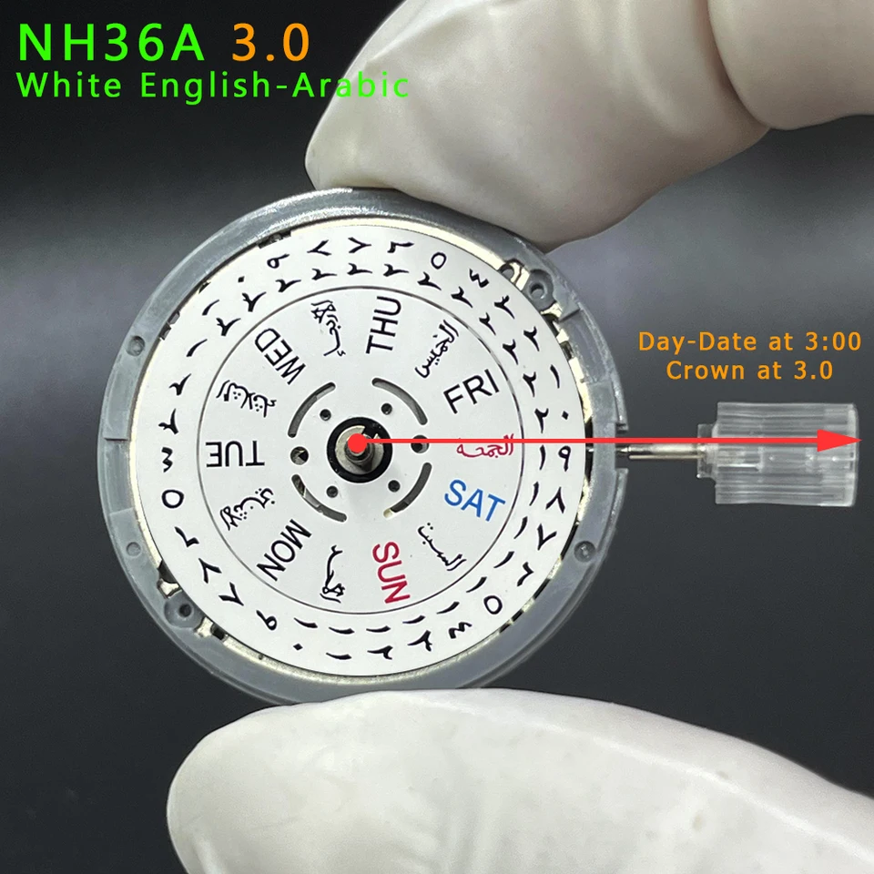 Mod NH36A Arabic Version Genuine NH36 Automatic Mechanical