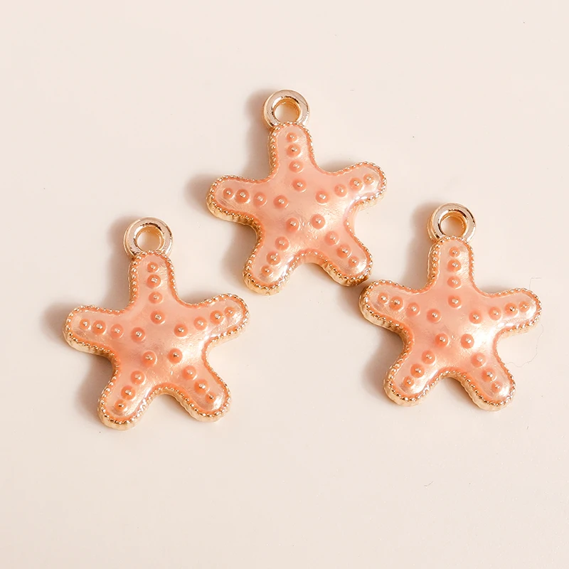 20 Stück süße Meereslebewesen Charms Emaille Meerjungfrau Delphin Seestern Charms Anhänger für Schmuckherstellung Halskette Ohrringe DIY Zubehör – Detail 25