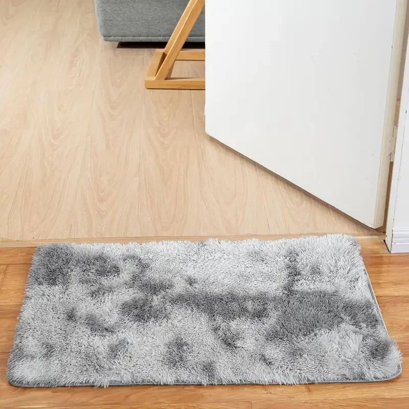 Room Mat Home Decor Living Room Mat Tie-Dye Gradient Silk Wool Carpet Entry Plush Soft Fluffy VIKAMA floor mat