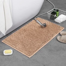  Chenille Bathroom Absorbent Non-slip Carpet 