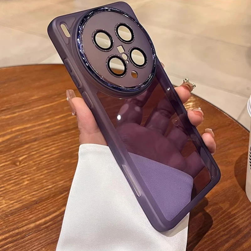 Transparent Soft Silicone TPU Phone Back Case with Full Lens Camera Protection Film