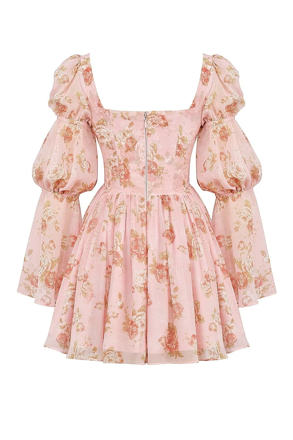 Elegant Horn Long Sleeve Bodycon Printed Short Skirt Female Sexy Square Neck Slim Female Dress Party Club Evening Dress