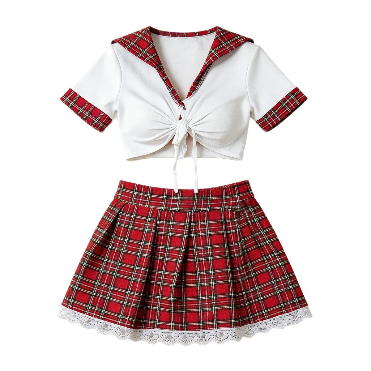 Red Sexy Lingerie Woman Porno Underwear Sexy Dress Student Cosplay Uniform Wome…