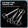 KK Eyebrow Scissors 2 in 1 Curved Blade Stainless Steel Makeup Professional Precision Beard Trimmer  Eyelash Hair Removal Tools 6