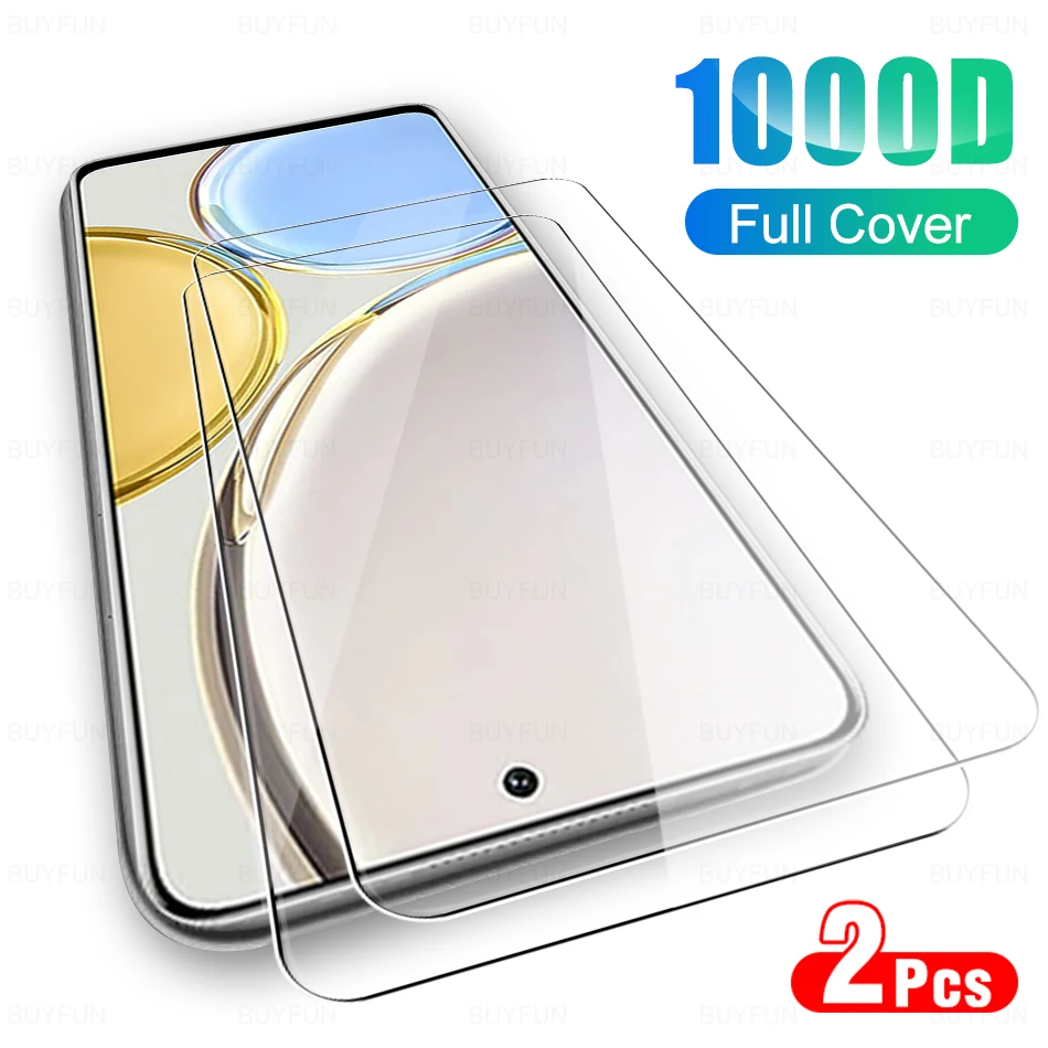 2 Pcs Tempered Glass For Huawei Honor X9 Screen Protector Film For Honor X7 X8 X9 X30 X 7 8 9 30 Full Cover Protective Glass