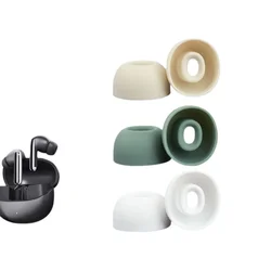 Premium Silicone Ear Tips - 3 Pairs Replacement Ear Gels (Gold)