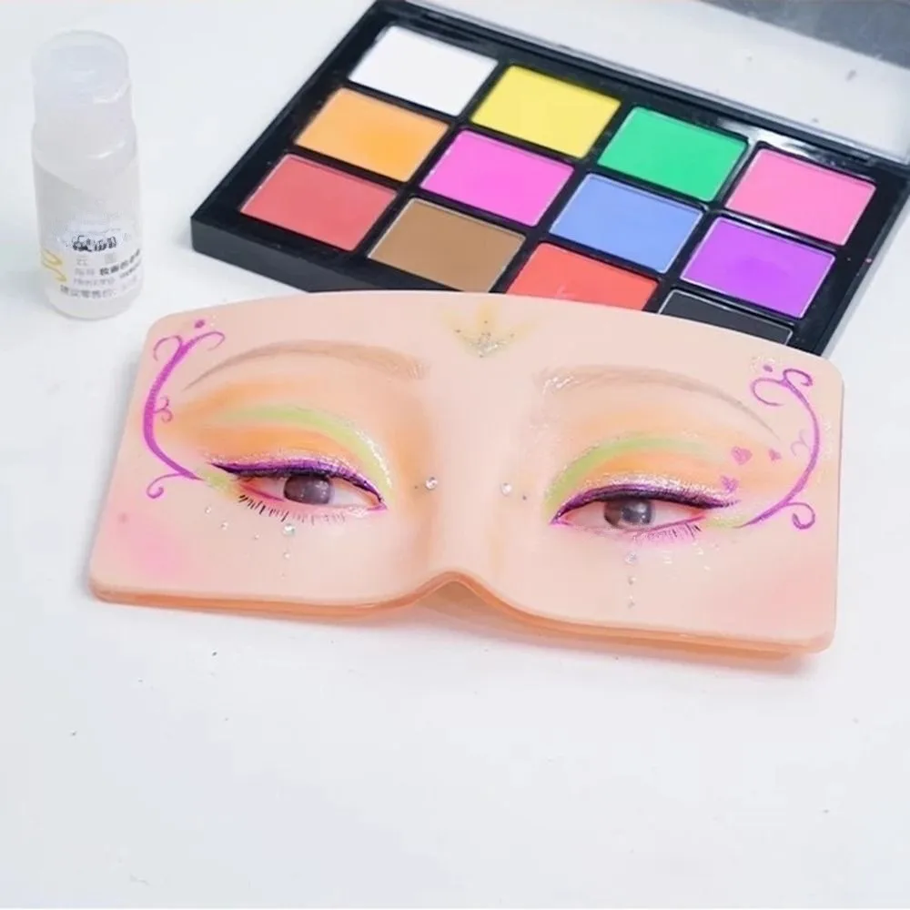 재사용 가능한 메이크업 보드 눈썹 문신 연습용 스킨 아이 메이크업 트레이닝 실리콘 연습 패드 (메이크업 뷰티 아카데미 화장품용)