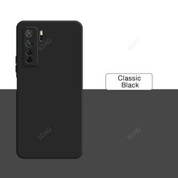 Luxury High-Quality Liquid Silicone Soft Phone Case - Premium Protective Cover for Huawei P40 Lite 5G (Classic Black)