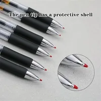 23pcs Retractable Ballpoint Pen Large Capacity 0.5mm Ballpoint Pen Black/Red/Blue Replaceable Refill Stationery School Supplies 3