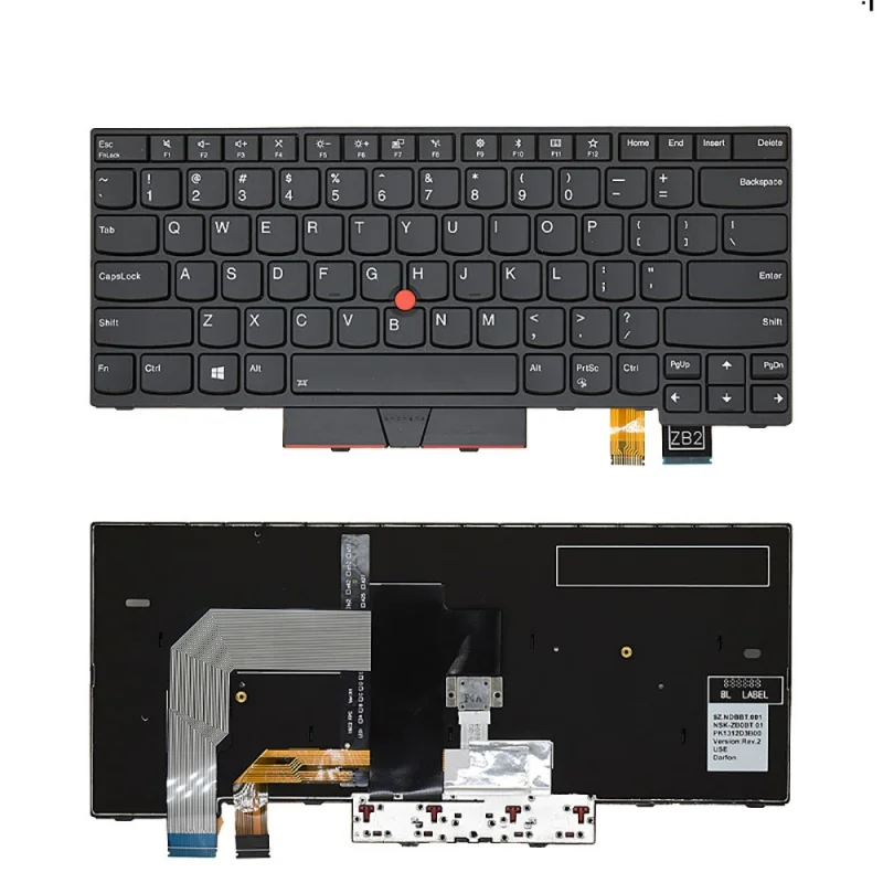 Nuova Tastiera Con Retroilluminazione Per Lenovo Ibm Thinkpad T470 T480 A475 A485 Us