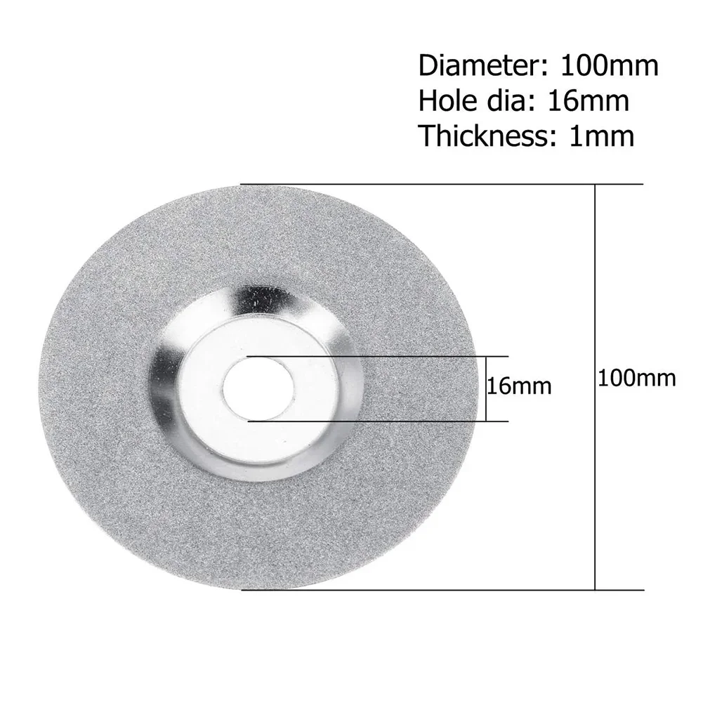 Diamond Grinding Disc Abrasive Tools Anti-shock CNC Cut Off Discs For Glass Marble Metalworking Rotary Tool Wheel 1* 100mm