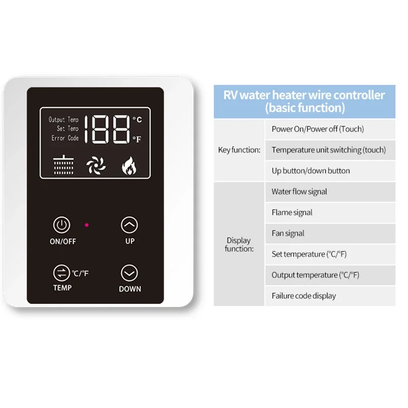 Winter Ice BathElectric RV Gas Water Heater Instantaneous Tankless Design Outdoor Car Household Use Portable Solar Manual Gas Wa