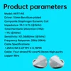 ARTTI R3 In-ear Earphone 10mm Beryllium-plated Dynamic Driver Monitor HIFI Earphone, Detachable 0.78 2pin/Type-c Connector Cable 5