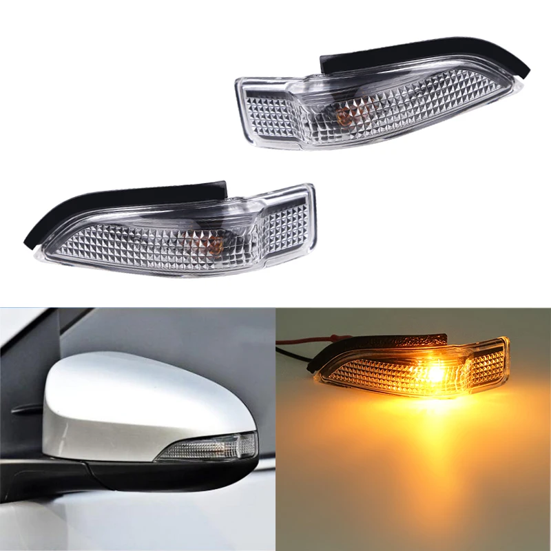 Possbay Amber LED Turn Signal Light For Toyota Avalon 2013-2017 Right Rearview Mirror | ABS Plastic