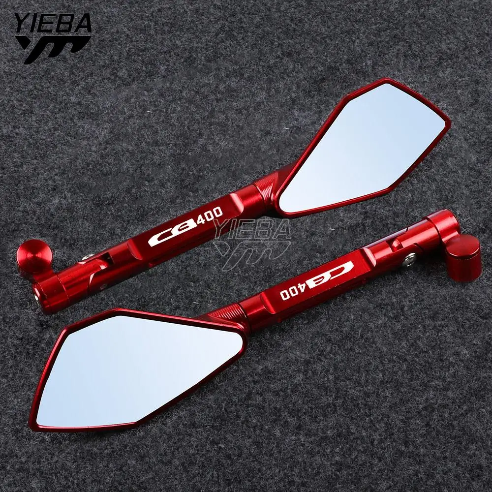 

Motorcycle Aluminum Rear View Rearview Mirrors Side Mirror 8mm 10mm Universal For HONDA CB400 CB 400 CB400F CB 400F CB1300 ABS