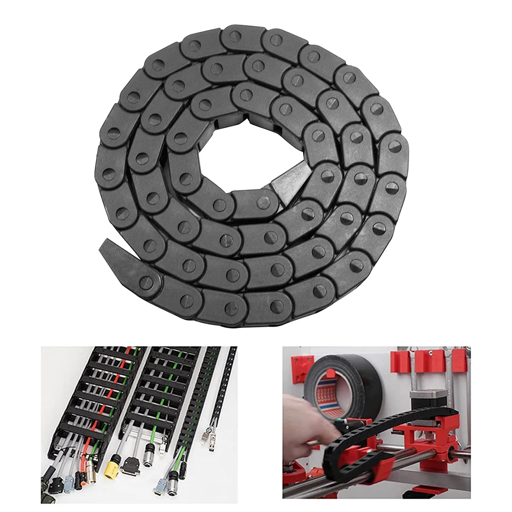 

1 м кабельная цепь для переноски проволоки 7x7 10x10 10x15 10x20 10x30 10x40 мм с концевыми разъемами для станков с ЧПУ