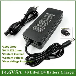 High - Efficiency 14.6V 5A LiFePO4 Smart Battery Charger - EU
